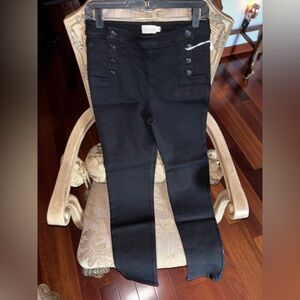 CELLO Black Skinny Pants with Button Detail